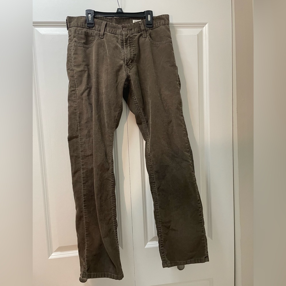 Vintage White Tag Levi’s 514 Brown 30 x 30 Slim Straight Corduroy Pants